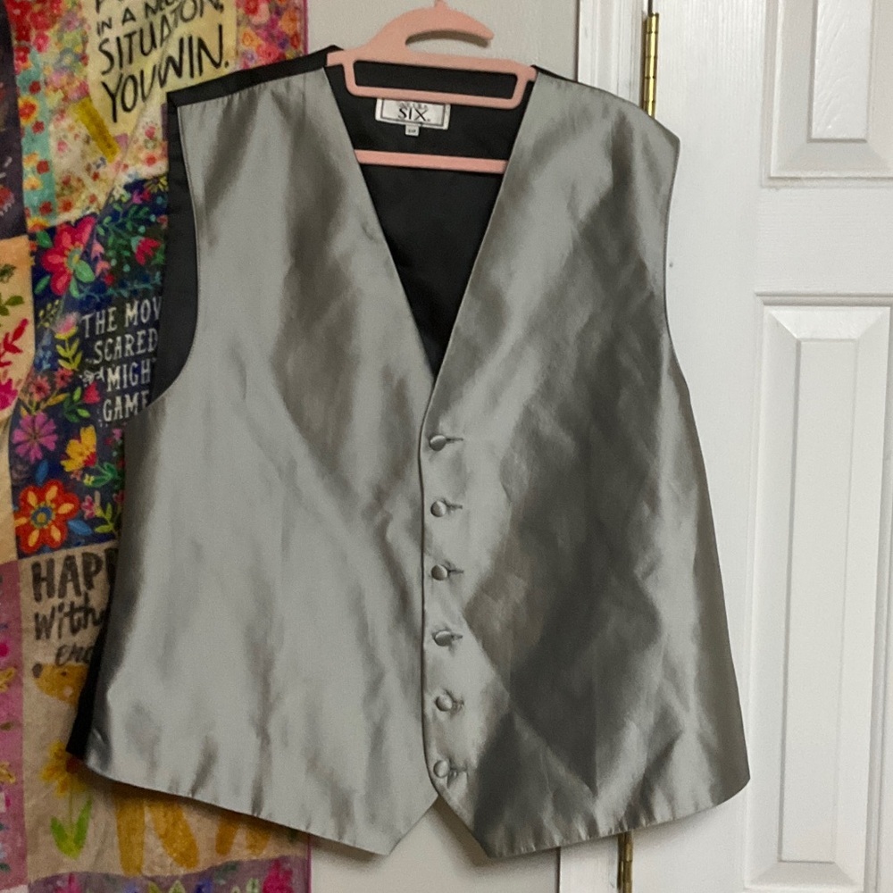 After Six Silver Formal Vest​